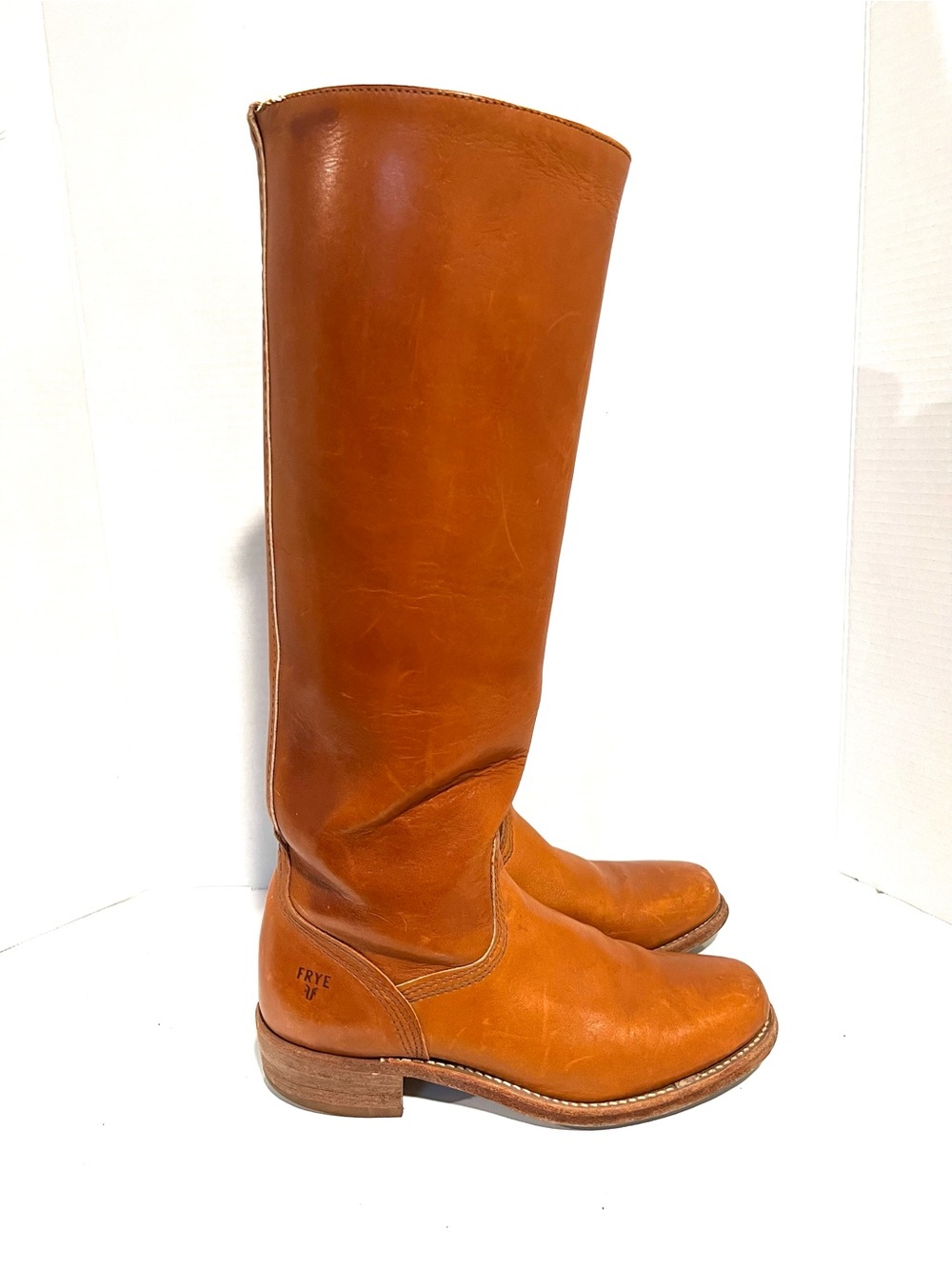 Frye Vintage 90s Campus 14L Boots Leather USA 7B - Picture 2 of 9